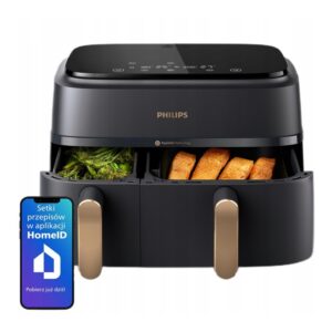 Air Fryer Frytkownica beztłuszczowa PHILIPS Ovi Dual Basket NA352/00 9l z podwójnym koszem