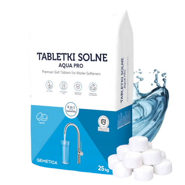 Tabletki Solne Aqua Pro 25 kg do uzdatniania wody Qemetica (CIECH) Aqua pro 750 kg (25 kg x30 )